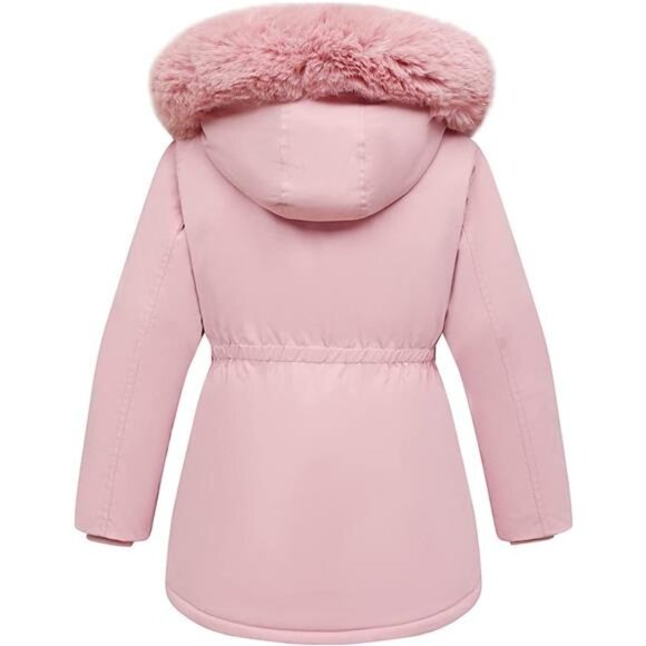 Kids Long Coat Waterproof Winter Warm Parka Puffer Jacket with Hood - Picture 3 of 9